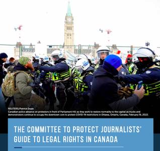 Know your rights guide for journalists covering protests in Canada